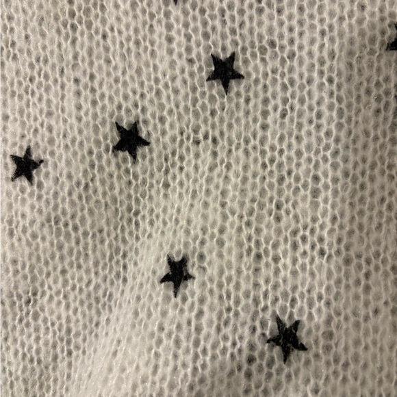 Wooden Ships Star Open Weave Scoop neck oversized sweater white M L - Picture 4 of 7